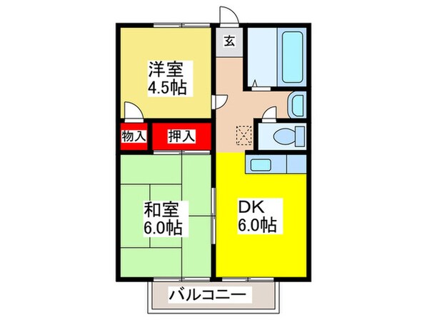 シャト－志紀の物件間取画像